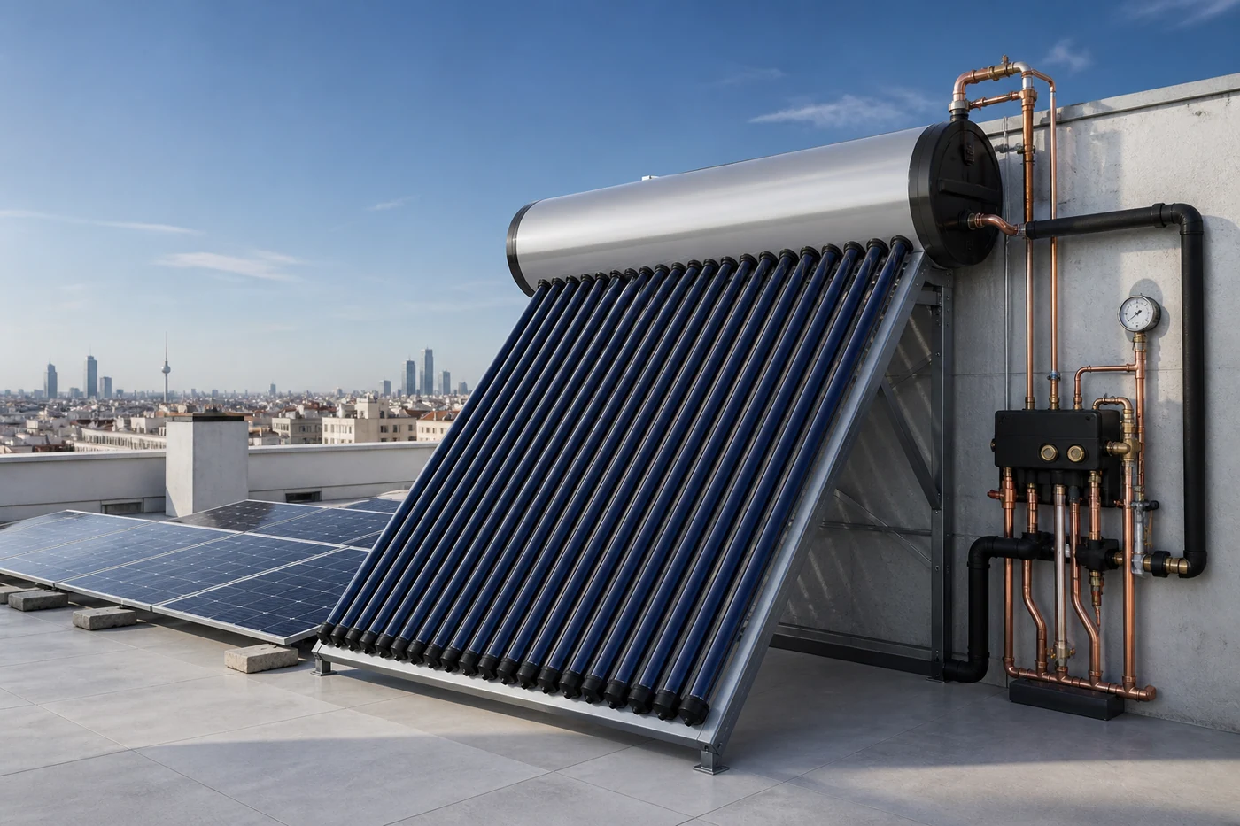 Instalación solar térmica y fotovoltaica