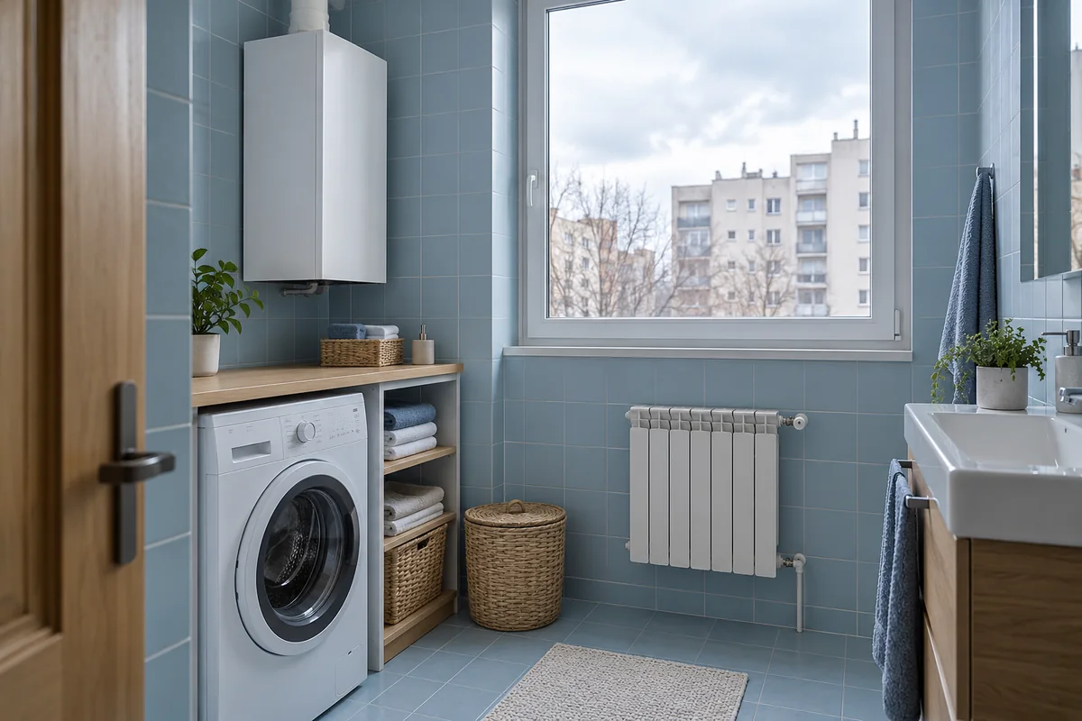 Escena ilustrativa de una vivienda con calefacción; no representa una intervención ni un modelo del fabricante.