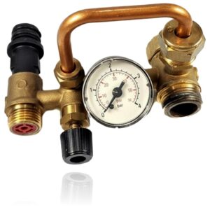 Conjunto Manómetro de Presión Llave de Vaciado Caldera Fagor FE 25 NOX/1 N