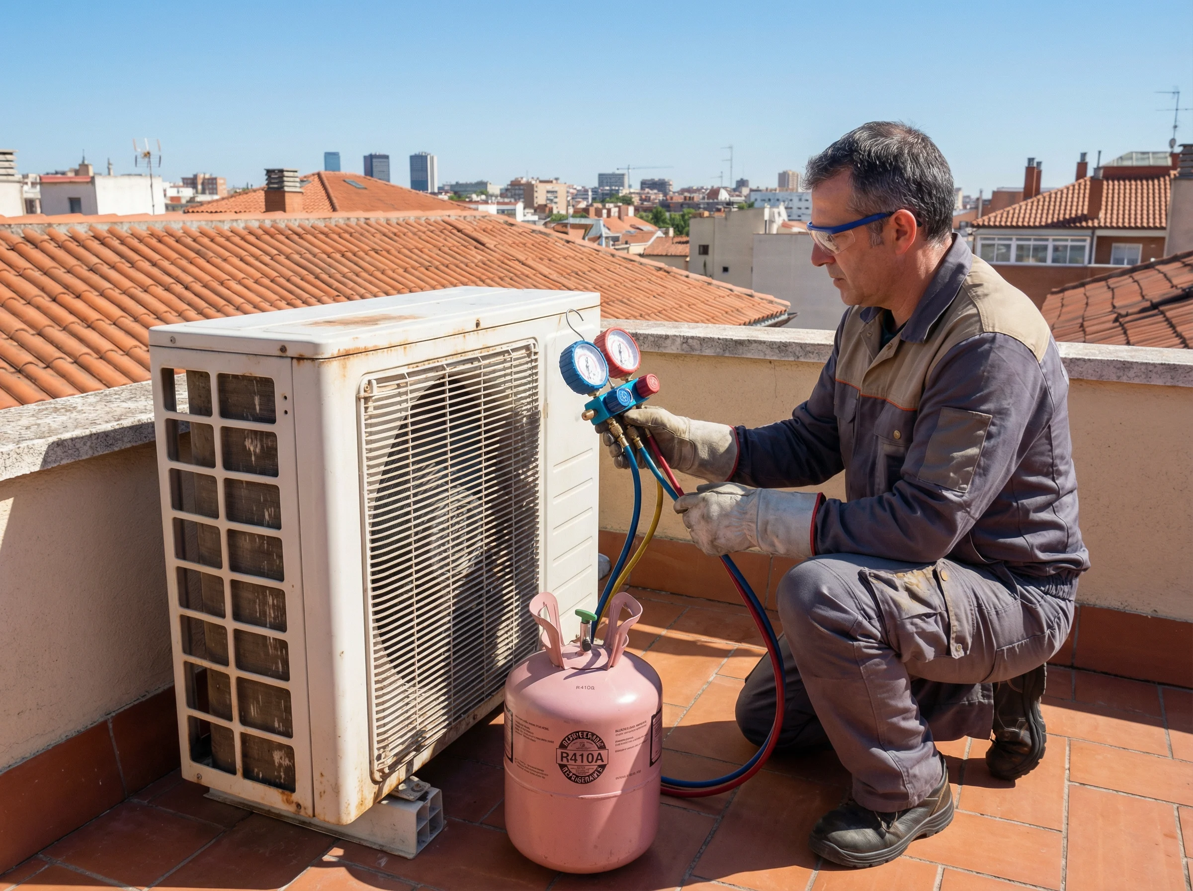Técnico realizando diagnóstico avanzado de averías en Centro, Madrid