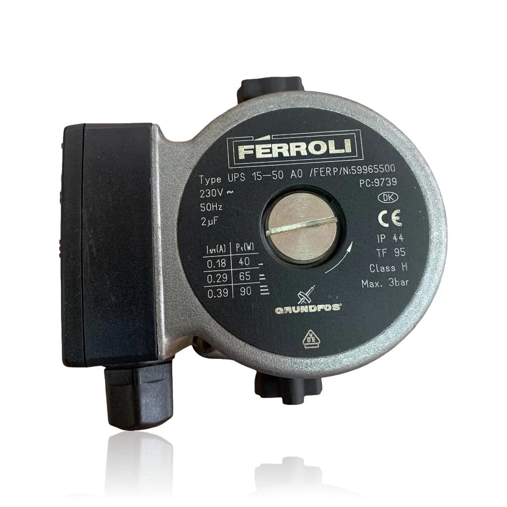 Grundfos Umwälzpumpe UPS 15-50 A0 für Ferroli New Elite F 30 E Ref. 39808300