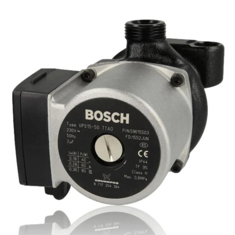 Bomba Circuladora Junkers Eurostar ZWE 24-2 ADE Grundfos UPS 15-35/50 JULA Ref. 8717204264 Uniclima