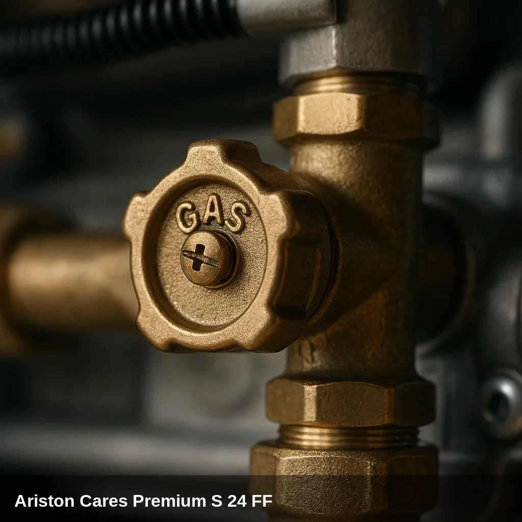 Gasventil de la Heizkessel Ariston Cares Premium S 24 FF.