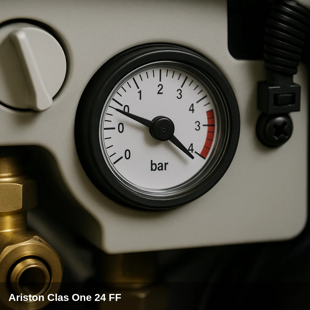 Manometer de la Heizkessel Ariston Clas One 24 FF.