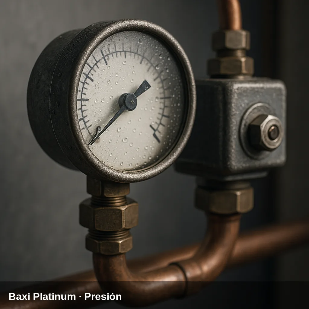Druckmanometer und hydraulischer Druckschalter der Baxi Platinum Compact ECO