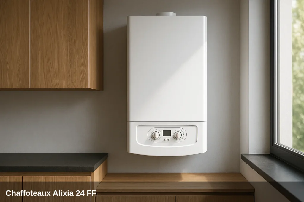 Chaffoteaux Alixia 24 FF boiler installed in a modern kitchen.