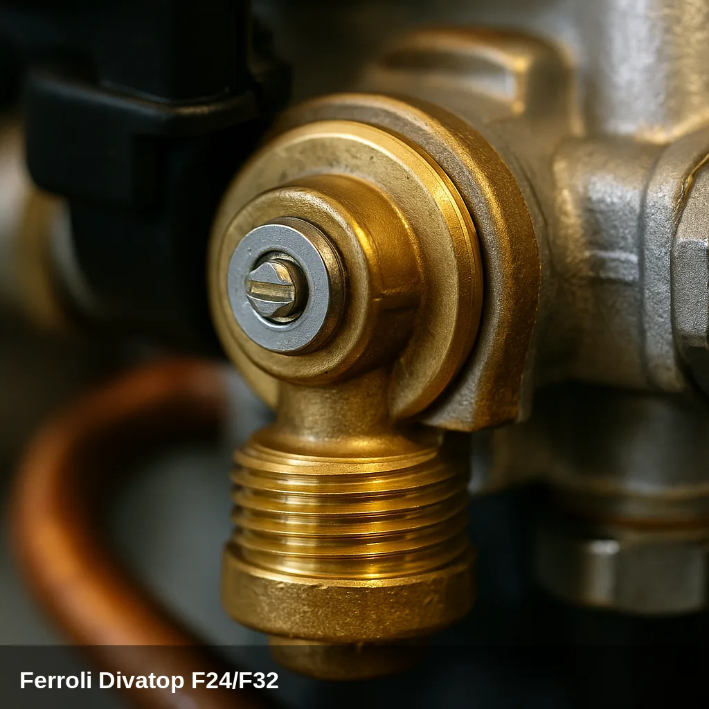 Valvola gas de la caldaia Ferroli Divatop F24/F32.