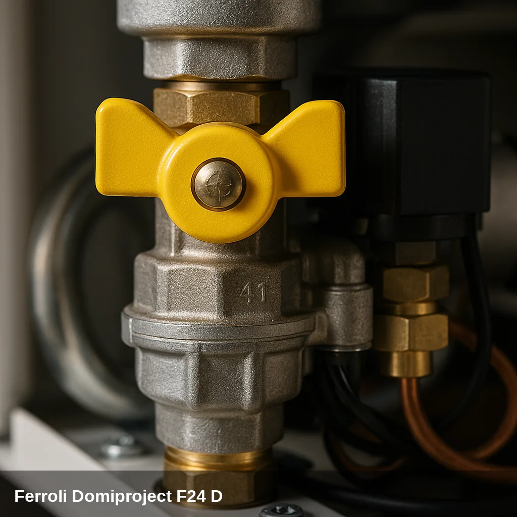 Gasventil de la Heizkessel Ferroli Domiproject F24 D.