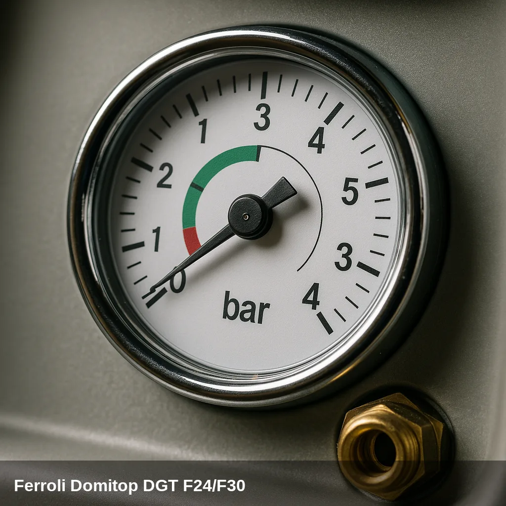 Manometro de la caldaia Ferroli Domitop DGT F24/F30.