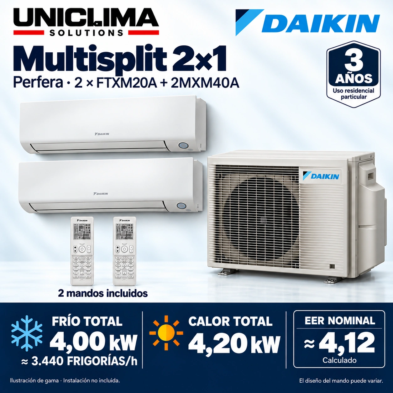 Deckblatt des Sets 2 × FTXM20A + 2MXM40A