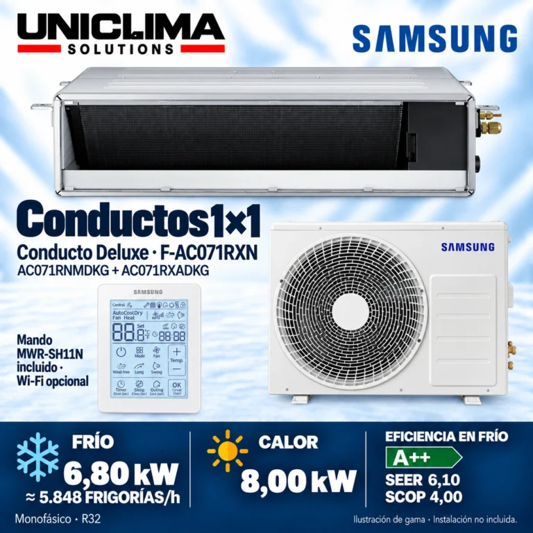 Baugruppe Samsung F-AC071RXN, 5.848 frigorías/h — Uniclima
