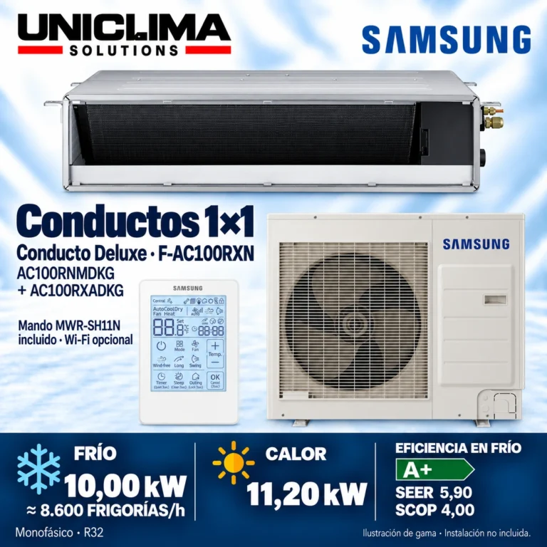 Baugruppe Samsung F-AC100RXN, 8.600 frigorías/h — Uniclima