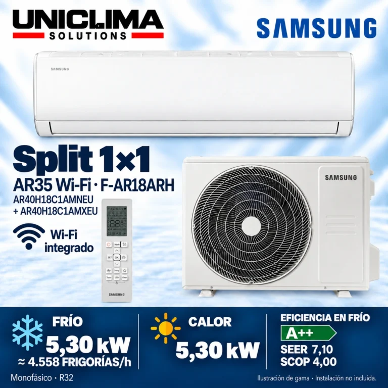 Baugruppe Samsung F-AR18ARH, 4.558 frigorías/h — Uniclima