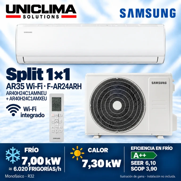 Baugruppe Samsung F-AR24ARH, 6.020 frigorías/h — Uniclima