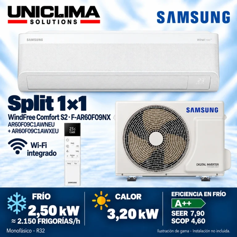 Baugruppe Samsung F-AR60F09NX, 2.150 frigorías/h — Uniclima