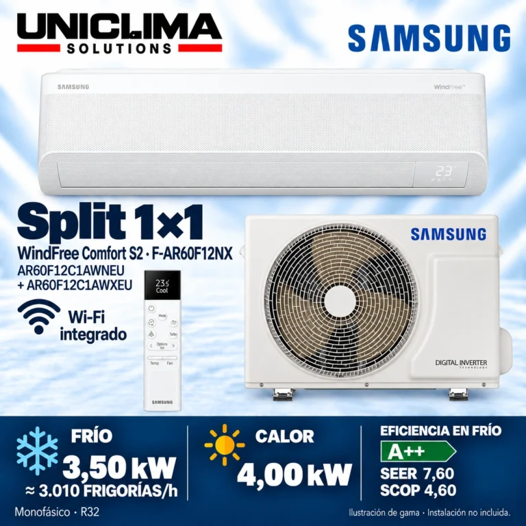 Baugruppe Samsung F-AR60F12NX, 3.010 frigorías/h — Uniclima