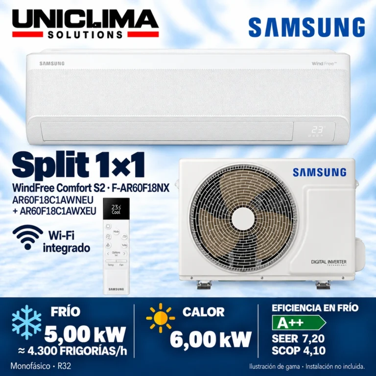 Baugruppe Samsung F-AR60F18NX, 4.300 frigorías/h — Uniclima