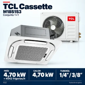 TCL M18S1S3: Zusammensetzung der Produktreihe des Sets 1×1; Abbildung nicht maßstabsgetreu.