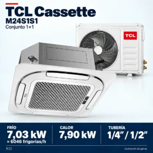TCL M24S1S1: Zusammensetzung der Produktreihe des Sets 1×1; Abbildung nicht maßstabsgetreu.