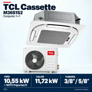 TCL M36S1S2: Zusammensetzung der Produktreihe des Sets 1×1; Abbildung nicht maßstabsgetreu.