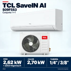 TCL S09F5S3: Zusammensetzung der Produktreihe des Sets 1×1; Abbildung nicht maßstabsgerecht.