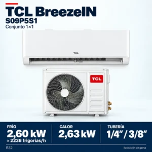 TCL S09P5S1: Zusammensetzung der Produktreihe des Sets 1×1; Abbildung nicht maßstabsgetreu.