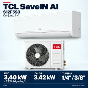 TCL S12F5S3: Zusammensetzung der Produktreihe 1×1; Abbildung nicht maßstabsgetreu.