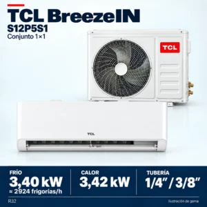 TCL S12P5S1: Zusammensetzung der Produktreihe des Sets 1×1; Abbildung nicht maßstabsgetreu.