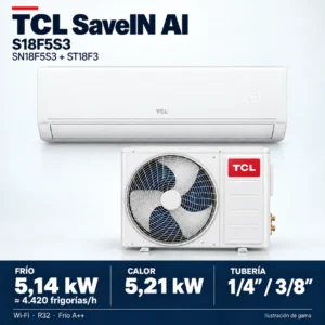 TCL S18F5S3: insieme SN18F5S3 + ST18F3, illustrazione della gamma