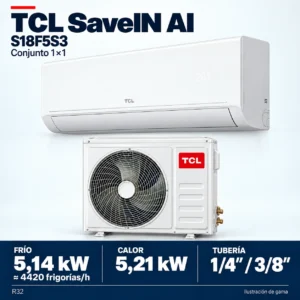 TCL S18F5S3: Zusammensetzung der Produktreihe 1×1; Abbildung nicht maßstabsgetreu.