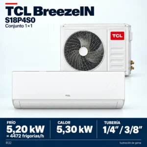 TCL S18P4S0: Zusammensetzung der Produktreihe des Sets 1×1; Abbildung nicht maßstabsgetreu.