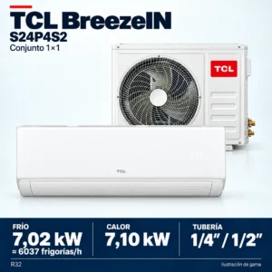 TCL S24P4S2: Zusammensetzung der Produktreihe des Sets 1×1; Abbildung nicht maßstabsgetreu.