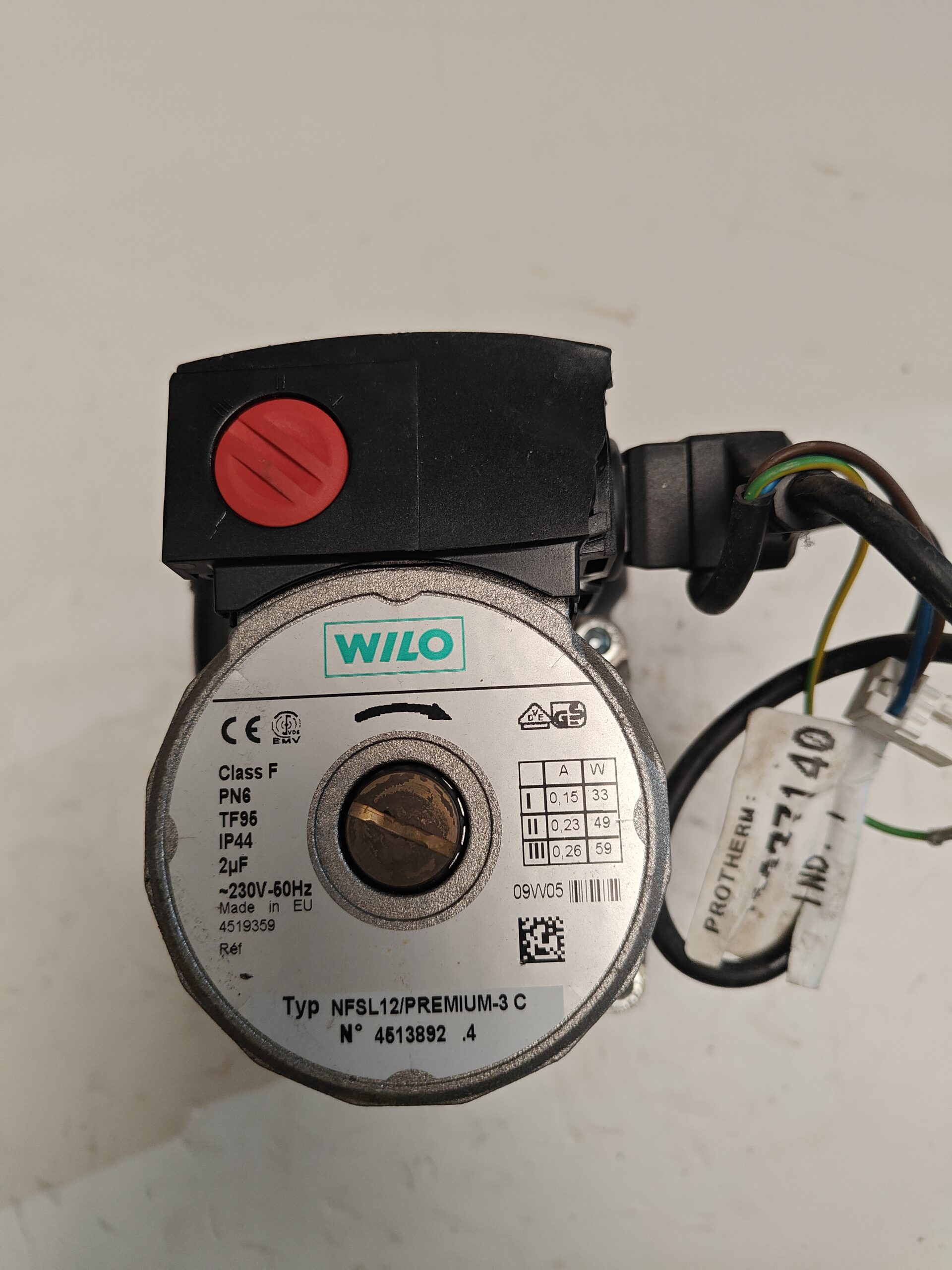 Wilo NFSL12/PREMIUM-3 C Circulating Pump · 4519359 for Protherm 24 BTY