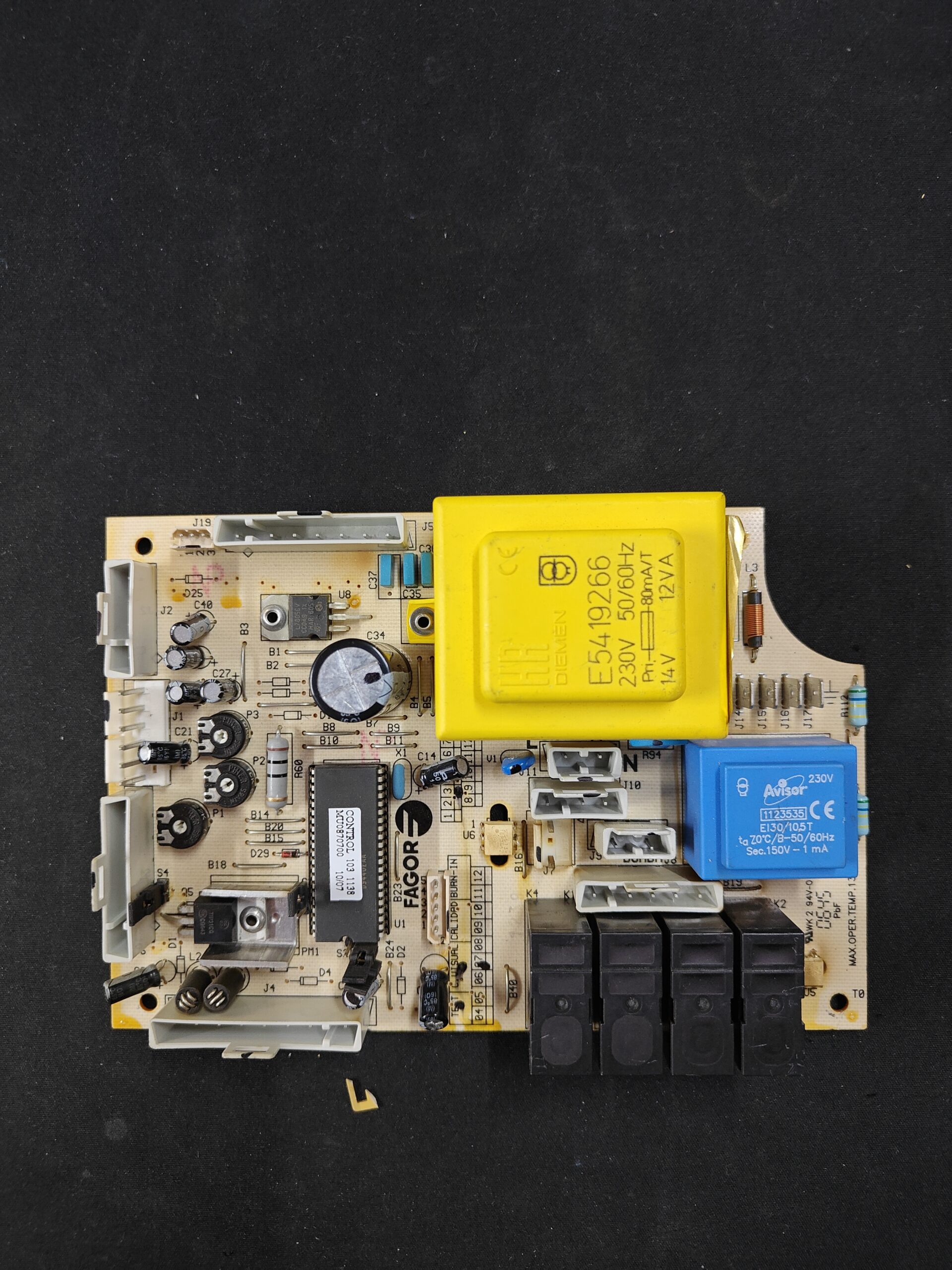 Fagor MU0870700 PCB · CONTROL 103 1138 for FEB-20 EN and CE 20 EN