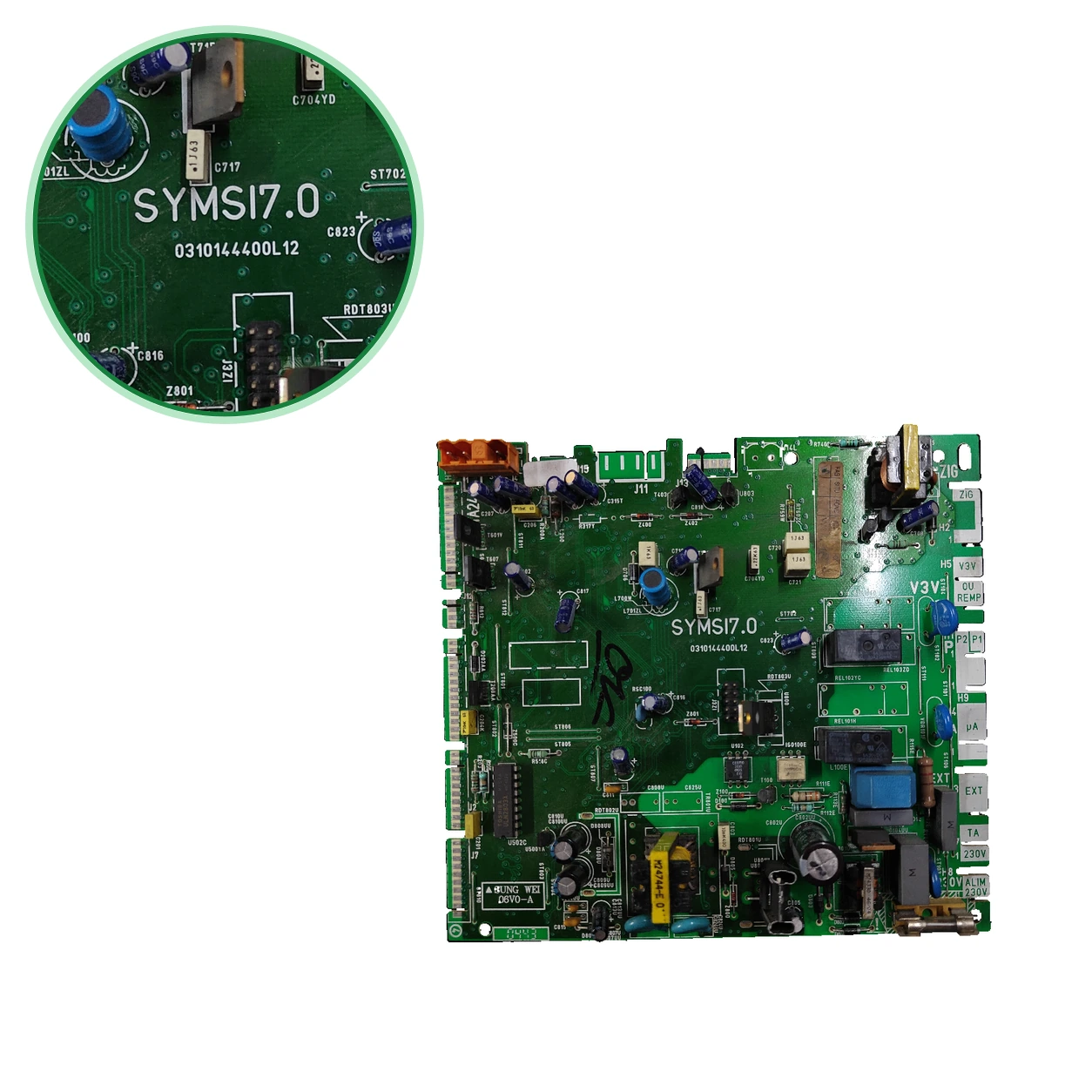 SYMSI7.0 Control Board · PCB 0310144400L12 · Themafast F25 E H-MOD To Be Confirmed