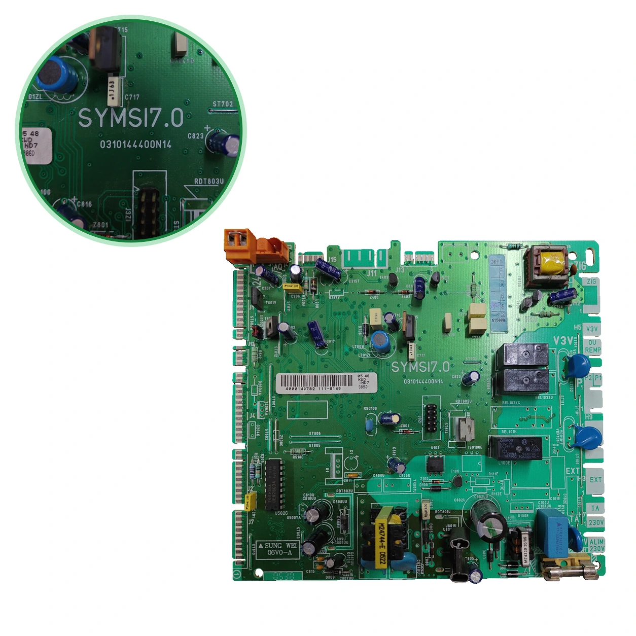 Placa electronică Saunier Duval SYMSI7.0 · PCB 0310144400N14 · Themaclassic F25 E