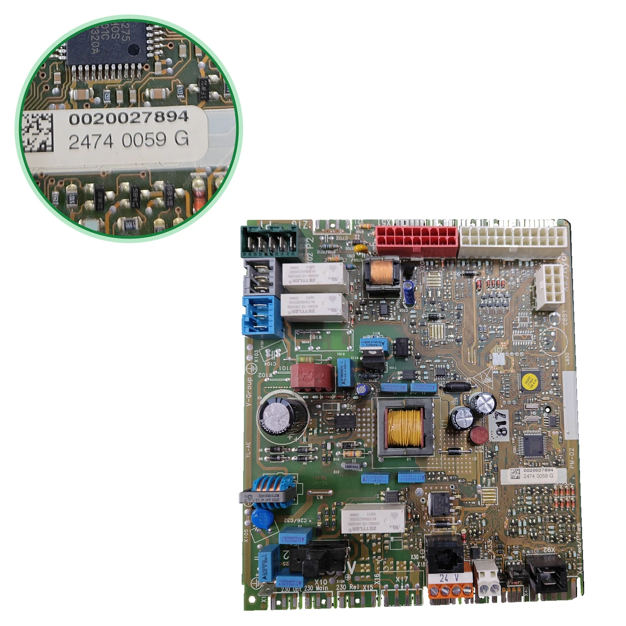 PCB V-GROUP 0020027894 · PM-02 for Saunier Duval Isomax F35 H-MOD MOD.2