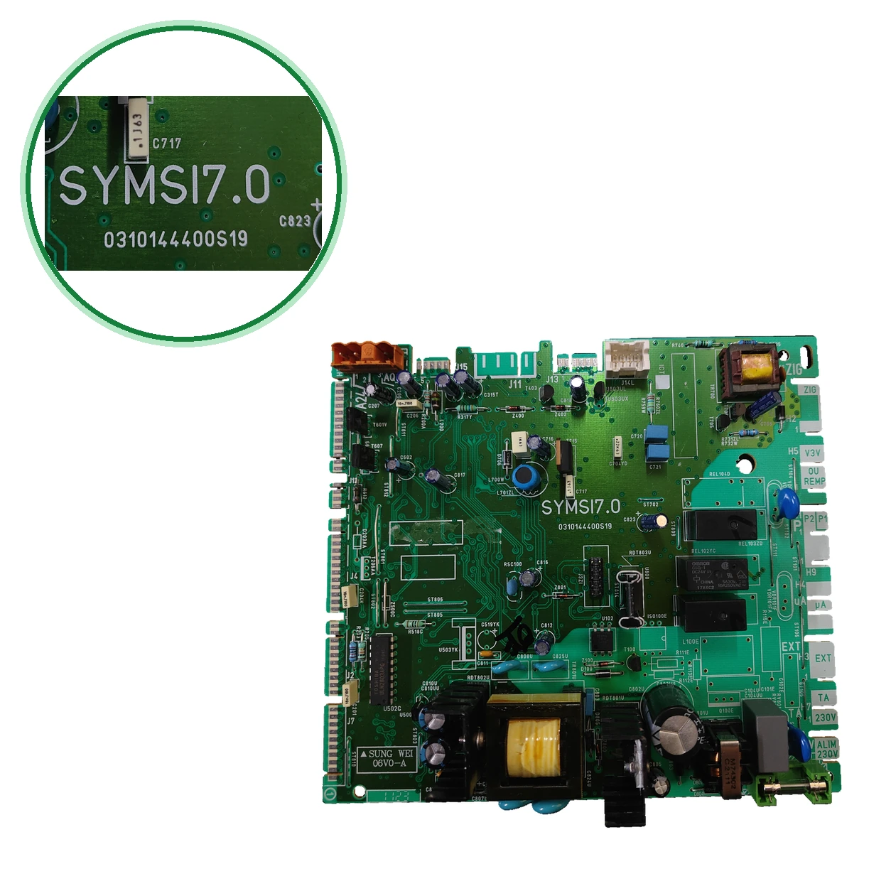 Placa electronică Saunier Duval · SYMSI7.0 · PLC111