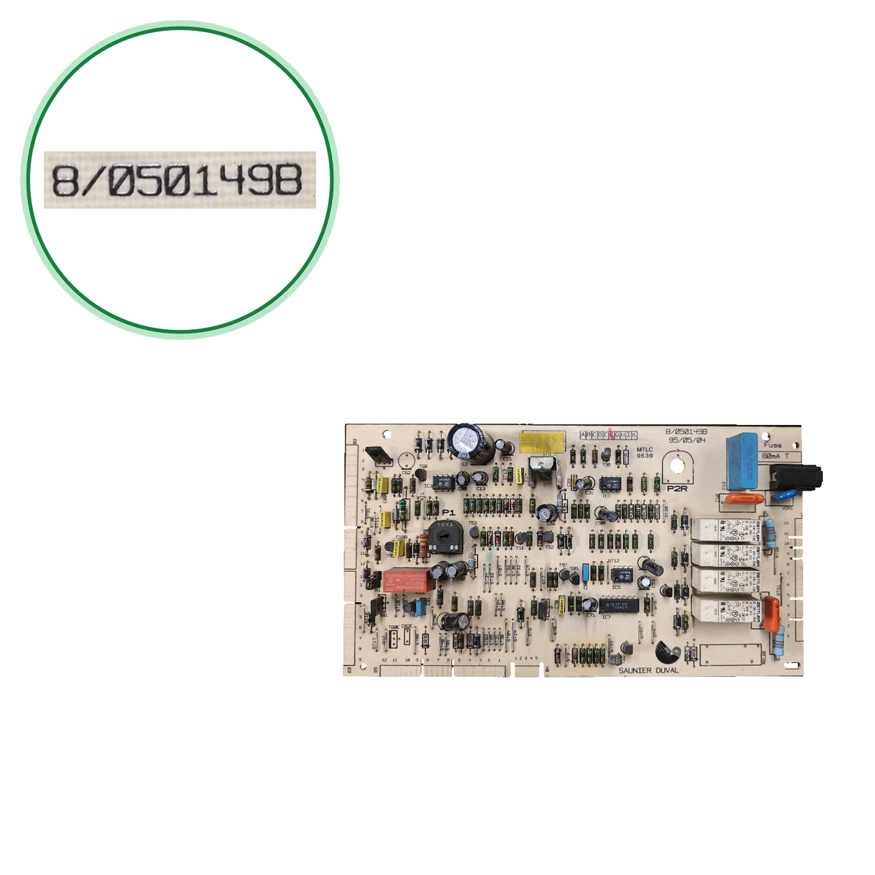 PCB Electrónica Saunier Duval MTLC 9539 · 8/050149B Para Thelia 23