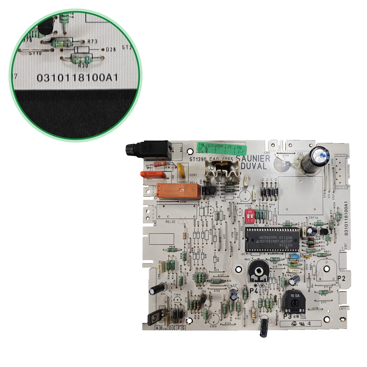 PCB Electrónica Saunier Duval Combitek C23 · PCB 0310118100A1