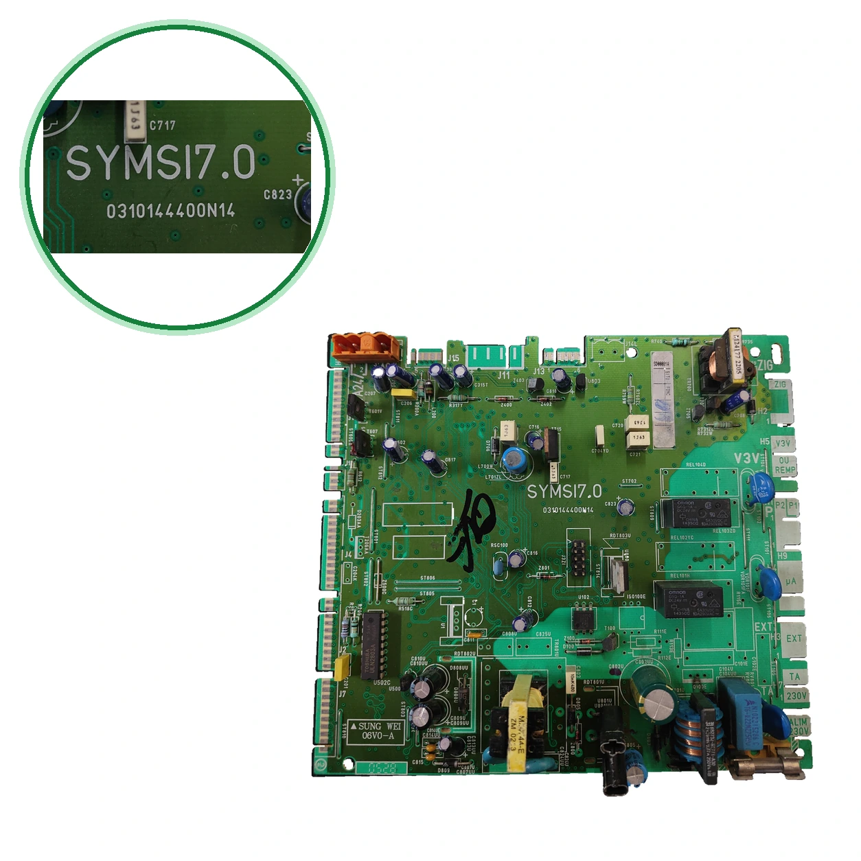 Placa SYMSI7.0 · 0310144400N14 · PLC107