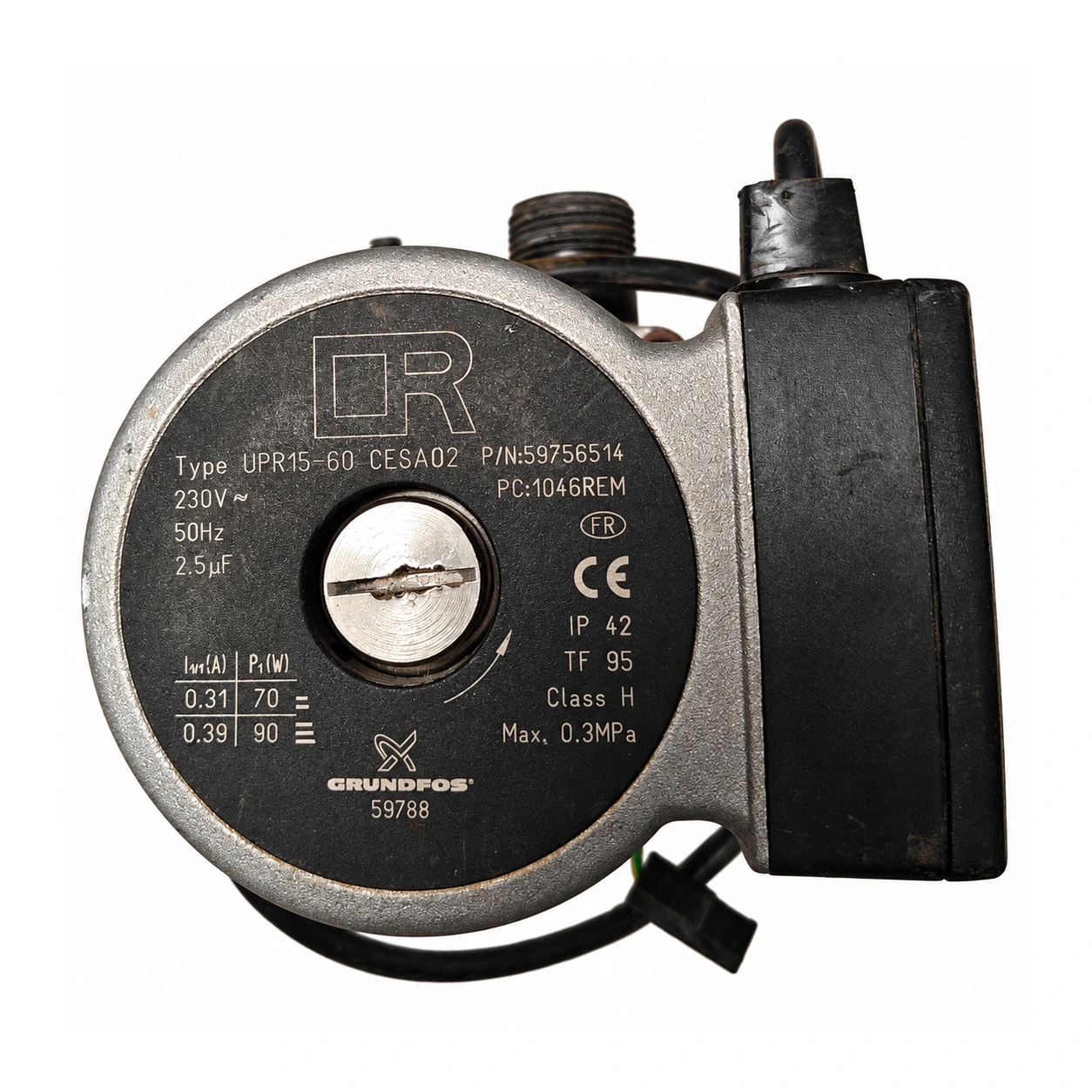 Grundfos UPR15-60 circulator pump CESA02 · 59756514 for Fagor Natur FC 24/24N