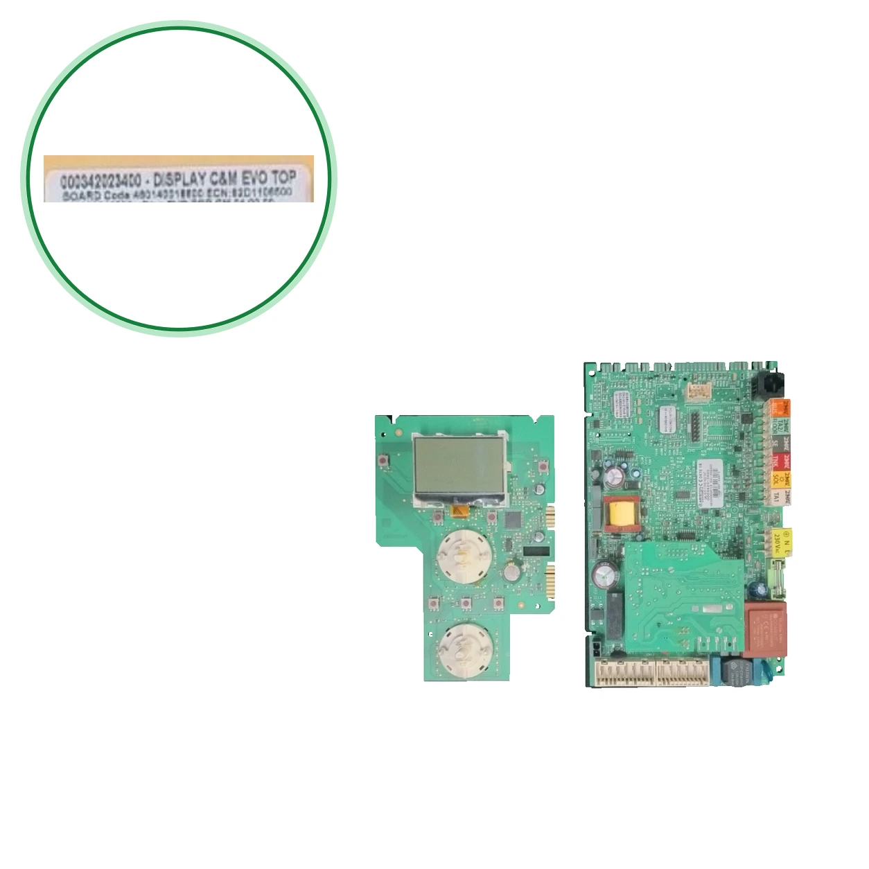 Placa Electrónica Chaffoteaux DISPLAY C&M EVO TOP · 00034202340 Para Pigma Green 30 EU