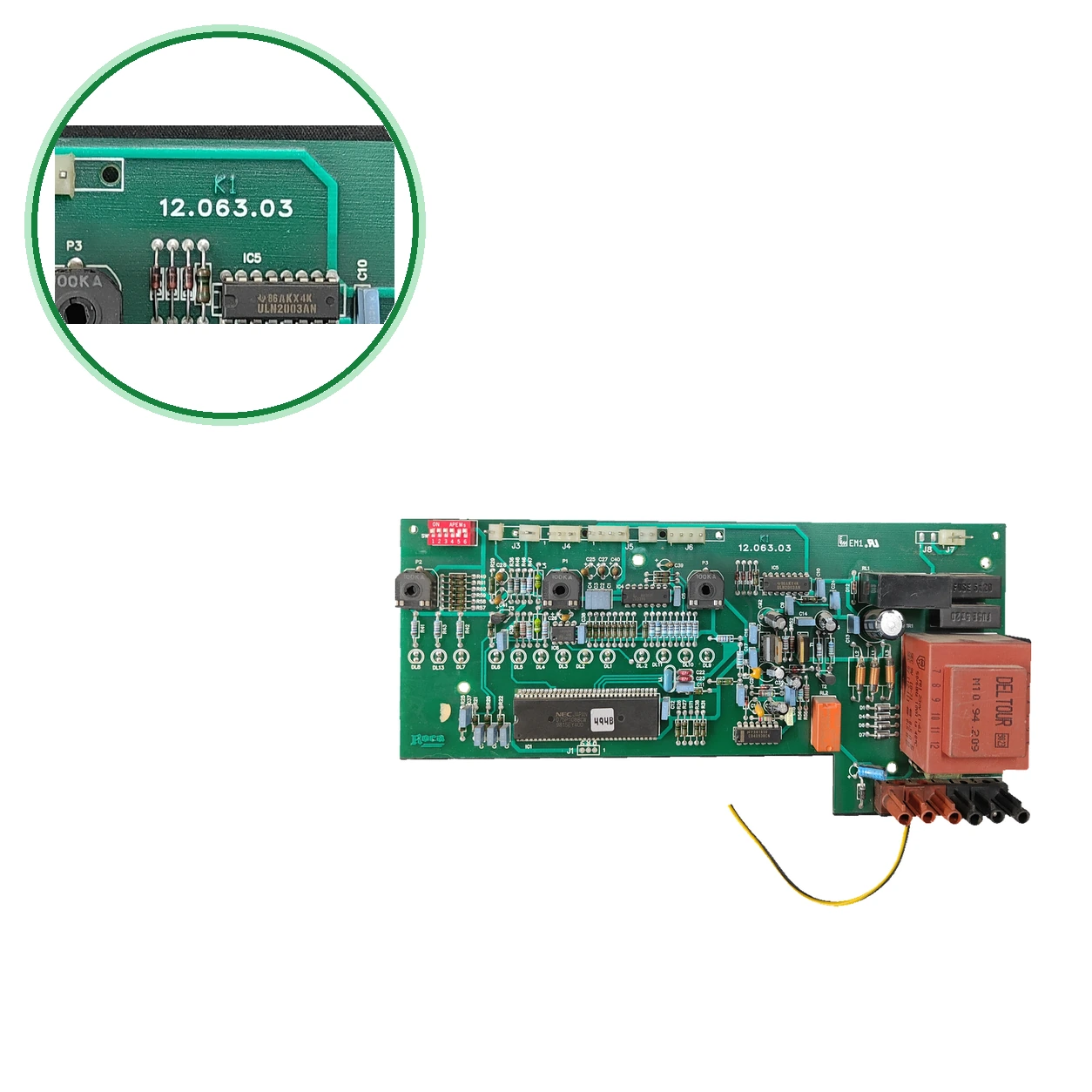 PCB Electrónica Roca EM 12.063.03 · 6044D Para Roca RS 20/20