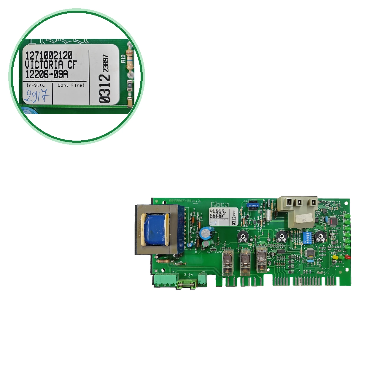 Roca Victoria CF PCB · 1271002120 · 12206-09A · 9555507400