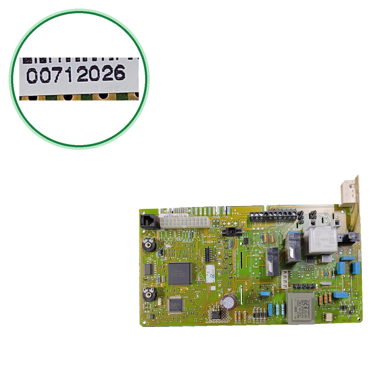 Vaillant 00712026 Electronic PCB · PCB 734766 for VMW 24/280/5 R3