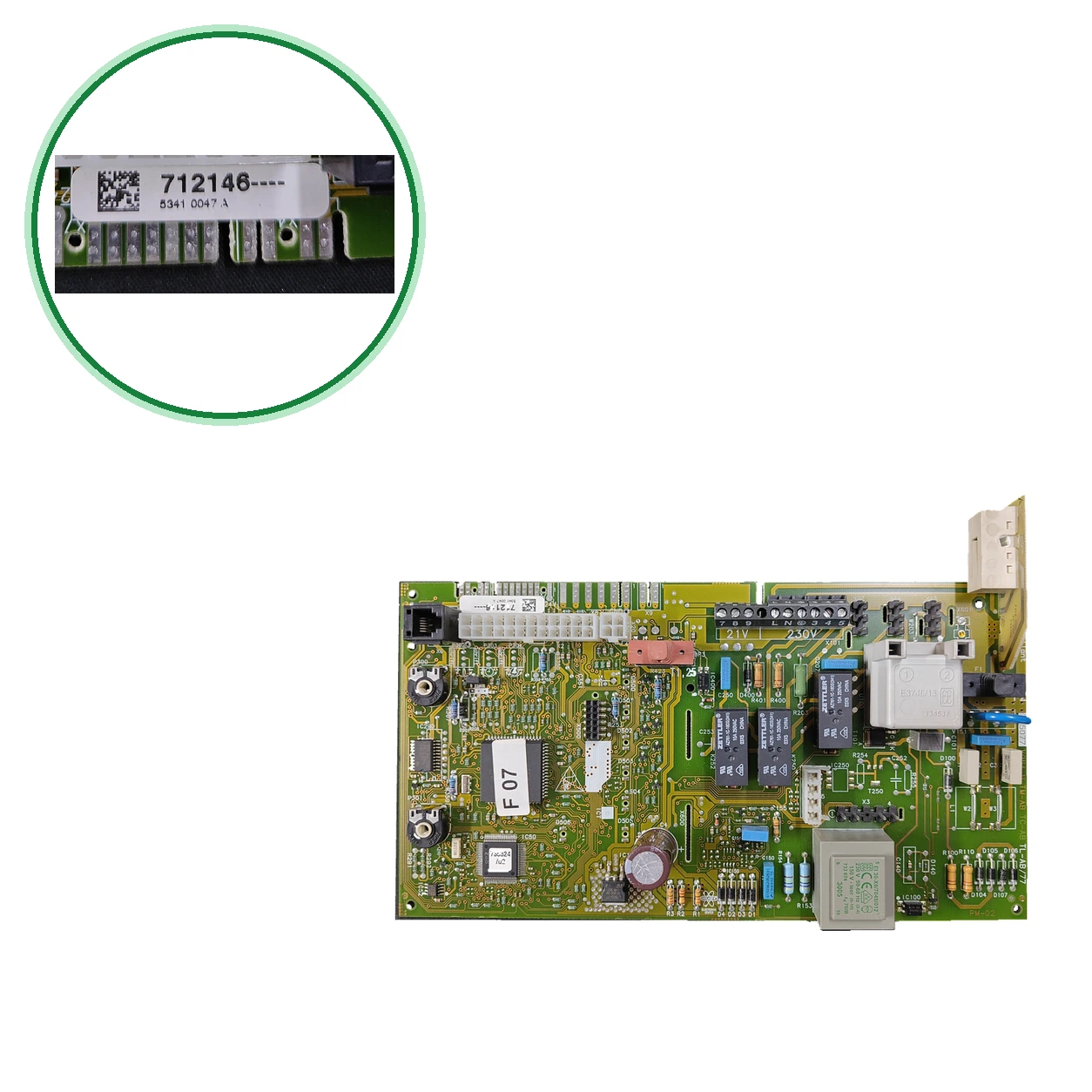 Vaillant PCB 712146 · 735077 for VMW 28/362-5-13 boiler