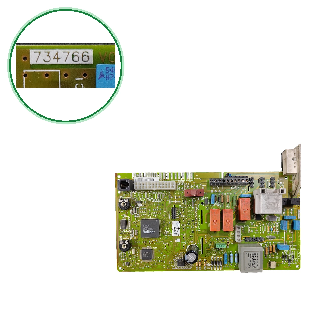 Vaillant PCB 00712027 · V064D · For VMW 24/282/5 R2