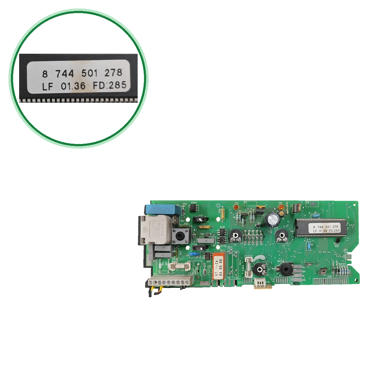 Platine Elektronik Junkers LF 01.36 · 8 744 501 278 für ZWA 24-1AM 23
