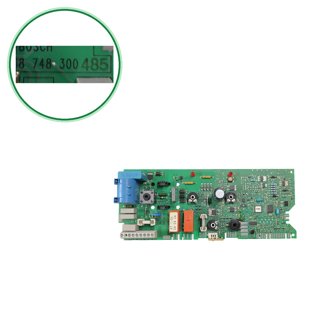 PCB Electrónica Bosch 8 748 300 485 · Para Junkers ZWA 24 1KM 23